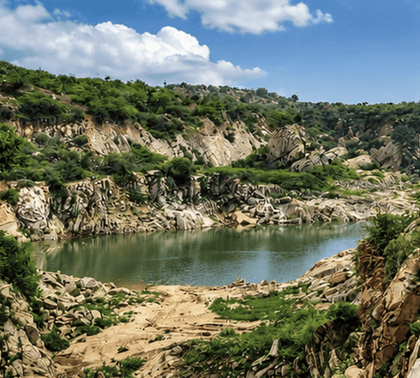 Aravali ridge viewpoint